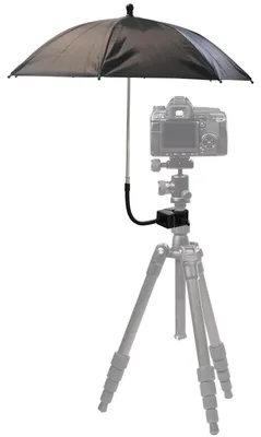Produktbild von Kamera-Schirm mit Klemme für Außenfotografie
