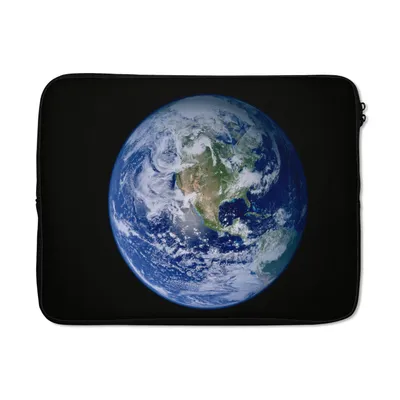 Produktbild von MuchoWow® Laptop Hülle 15 Zoll Satellitenbild der Erde mit Wolken Laptoptasche - Laptoptasche - Sleeve - Rundum-Schutz