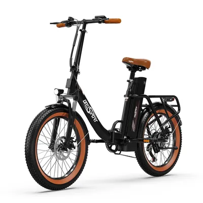 Image de VTT électrique pliable pour adultes, modèle OT16-2, adapté à tous types de terrains, moteur 250W, vitesse maximale de 25 km/h, batterie 48V 17Ah, freins à disque mécaniques de 20 pouces, compatible avec une application mobile