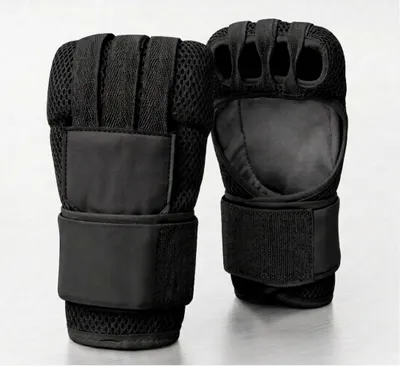 Produktbild von alpas Fast Wraps Boxbandagen Schwarz I Quick Wrap Innenhandschuhe mit Knöchelschutz I Bandagen für Boxen, MMA, Muay Thai I Schnelles Anziehen