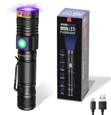 Zdjęcie produktu dla Przenośna latarka UV o długości fali 365 nm – miniaturowa, wodoodporna, do detekcji
