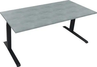Produktbild von Sitz-/Stehtisch Kufe Doppels. Quad. B1800xT800xH645-1275 an/Beton