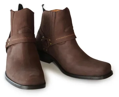 Produktbild von Leder Stiefelette Cowboy Modell 2000 - Schuhgröße: EUR 45 | Farbe: Braun