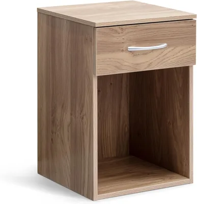 Produktbild von Nachtschrank mit Schublade, Holzoptik, für Schlafzimmer