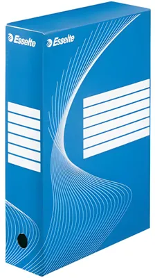Immagine prodotto di Esselte 128411 Scatola d'archivio - DIN A4, larghezza dorso 8 cm, blu