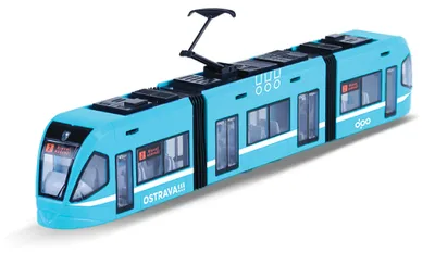 Obrázok produktu pre Moderná električka DPO Ostrava modrá 47 cm
