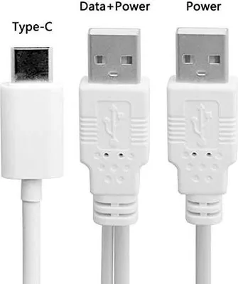 Produktbild von System-S Y- Kabel USB Typ A Stecker zu USB Typ A und USB Typ C 3.1 Stecker