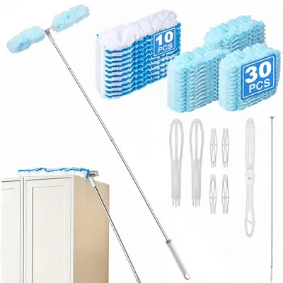 Obrázek produktu pro Teleskopická tyč na odstraňování prachu, délka 188 cm, s 40 náhradními hlavicemi