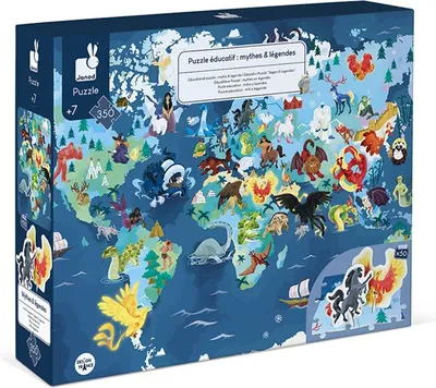 Obrázek produktu pro Janod Vzdělávací puzzleMýty a legendy 350 dílků Vícebarevné 7-99 let