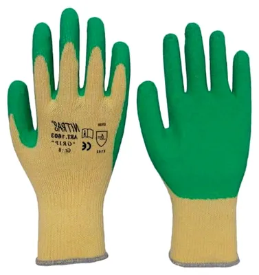 Produktbild von GRIP Strickhandschuhe mit Latexbeschichtung, Allroundhandschuhe, Größe 8 (M), 12 Paar