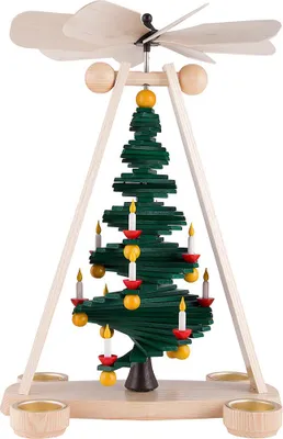 Produktbild von 1-stöckige Pyramide mit Stufenbaum (40cm) von Spielwarenmacher Günther