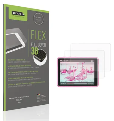 Produktbild von 2x Full Cover Schutzfolie matt für SWOFY M4 Panzerfolie Anti-Shock