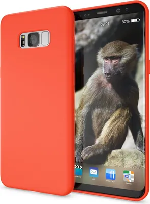 Immagine prodotto di Custodia per cellulare Samsung Galaxy S8 Plus di NALIA, custodia ultrasottile in silicone TPU arancione