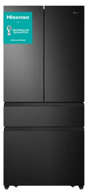 Image de Hisense RF540N4SBF2 Réfrigérateur-congélateur French Door - Capacité 480L - Total No Frost - Multi Air Flow - Super Cool - Mode Holiday - Alarme de porte - Poignée cachée - Tiroir Metal Glide