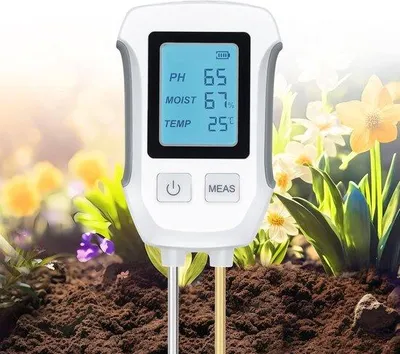 Zdjęcie produktu dla Cyfrowe mierniki do pomiaru wilgotności, pH i temperatury z wyświetlaczem LCD