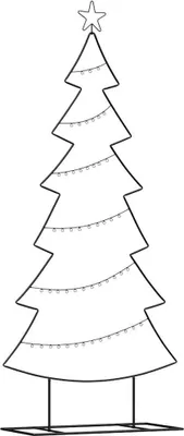 Immagine prodotto di Albero di Natale in metallo, nero, 180 cm, in acciaio