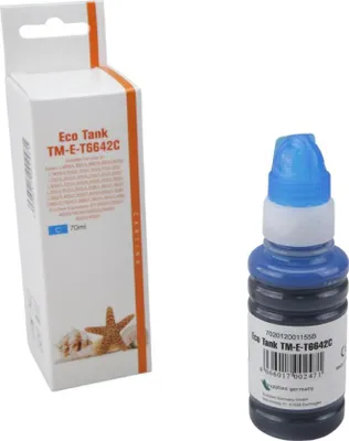 Produktbild von cyan Tinte/Tintenpatrone 4.2-C13T664240 kompatibel mit Epson C13T664240 [ 664 ]  Seiten: 7.500