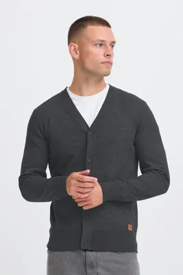 Image de Cardigan pour homme Blend BHFinex, maille fine, mélange de coton, coupe classique