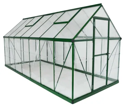 Produktbild von Palram - Canopia Aluminium Gewächshaus Hybrid 614 Grün 426x185x208 cm