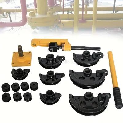 Produktbild von Rohrbieger – Metallrohrbieger – Handbetriebener Rohrbieger 10-25 mm – 7 verschiedene Biegeformen