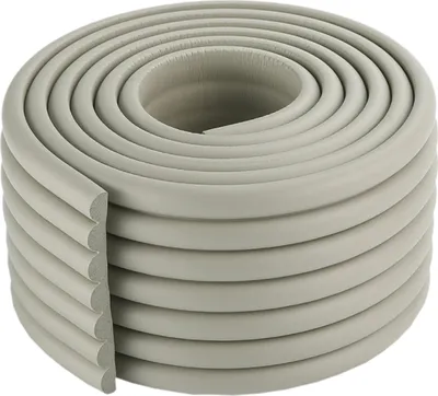 Image de 2 mètres de W-forme multifonctionnelle Ultra Wide Edge Guard Élargi épaississement Crash Bar Bande de pare-chocs enfants, Gris
