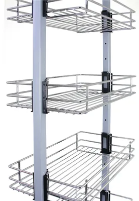 Immagine prodotto di Kukoo: cestelli per armadi in rete metallica, arredamento da cucina, scaffale da incasso, armadio da cucina, ripiano per armadio da cucina, ripiano aggiuntivo, cestello da cucina, scaffale da cucina, scaffale estraibile con funzione Soft Close, altezza regolabile da 1700 a 1950 mm