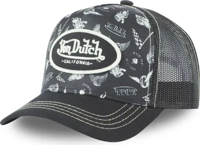 Produktbild von Von Dutch Originals Trucker Cap - ALL OVER TATTOO Black 05