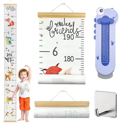Productafbeelding van Houten Meetlat en Voetmeter Set voor Kinderen