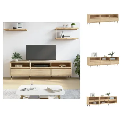 Image de vidaXL Armoire TV Chêne Sonoma 150x30x44,5 cm Bois composite - Meuble TV