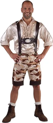 Produktbild von M216214-XL camouflage-braun Herren Trachtenhose Bayernhose Gr.XL
