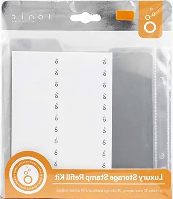 Productafbeelding van Opslag Stempel Kit - Refill Set - Hobby Organisatie - Transparante Hoezen - 10 Stuks - Transparant