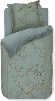 Produktbild von Pip Studio Perkal-Bettwäsche-Garnitur Autunno Farbe Light Blue Größe 135x200