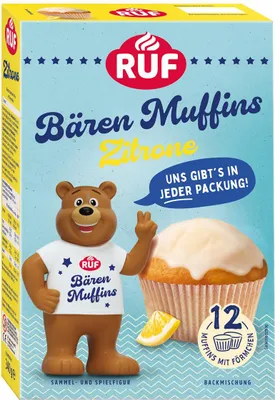 Produktbild von RUF Bären Muffins Zitrone Backmischung