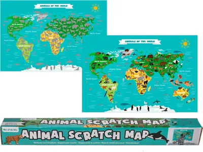 Immagine prodotto di GiftyCity Gratta e Vinci Mappa del Mondo Animali
