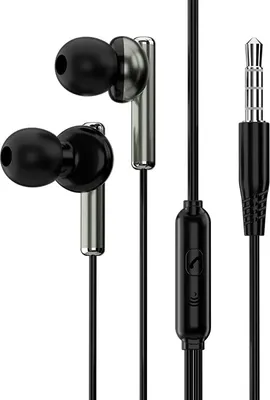 Produktbild von In-Ear Aux Kabel Musik Kopfhörer Headset 3,5mm Klinke Bass Alu Ohrhörer Mikrofon