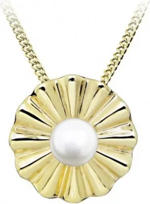 Image de Charmant collier doré SC519 (chaîne, pendentif)
