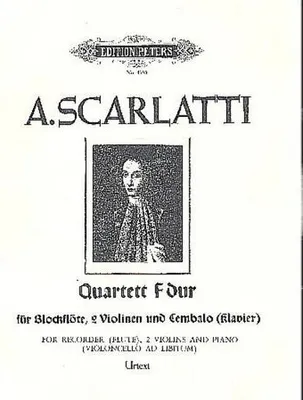 Produktbild von Quartett F-Durfür Blockflöte, 2 Violinen und Bc
