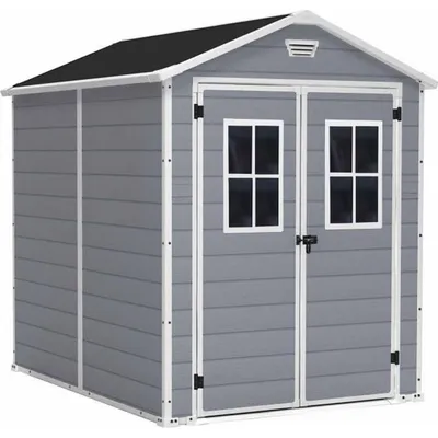 Image de Abri Jardin Resine - Premium 86 Dpf- 3,75M² - Gris