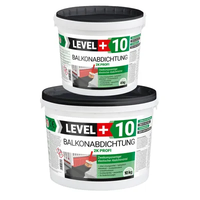 Produktbild von Balkonabdichtung 2K, 14 kg, Terrasse, Balkone, Keller, Dusche, Bad, Schwimmbäd, Dichtschlämme, Abdichtung RM10