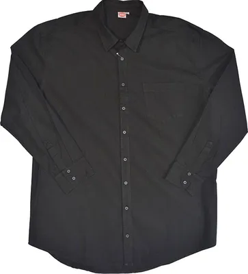 Produktbild von Übergrößen Designer Langarmhemd HONEYMOON schwarz 5XL