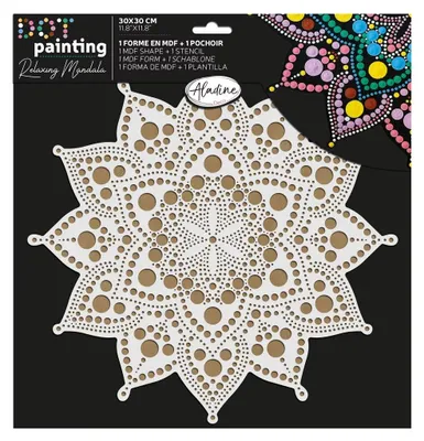Productafbeelding van Aladine Malset, Mandala-verfset voor puntillisme, 30 cm, creatief speelgoed