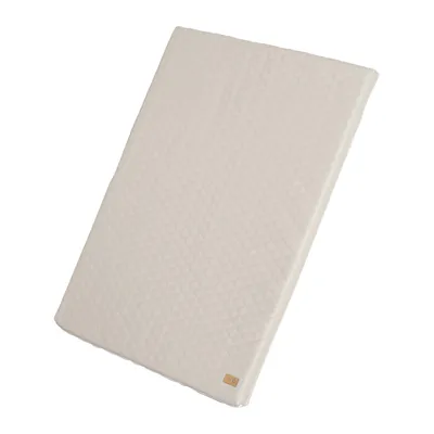 Produktbild von roba Spielmatte Luxe - 78 x 100 cm - Zubehör für roba Kletterdreieck & Indoor Kletterturm - Komfortabel / Abwischbare Krabbelmatte - Beige / Hellgrau