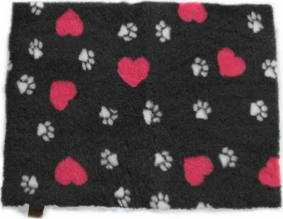 Produktbild von Vetbed Isobed SL anthrazit hearts & paws 150 x 100cm