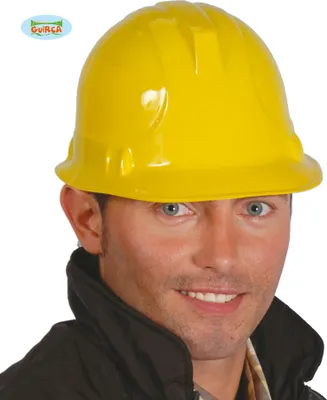 Produktbild von gelber Bauarbeiter Helm Schutzhelm für Erwachsene