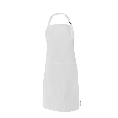Produktbild von Viamart® - Professionelle Küchenschürze - Kochschürze - Grillschürze - Verstellbar - Gastronomiequalität - 3 Taschen - Bei 60°C waschbar - Weiß