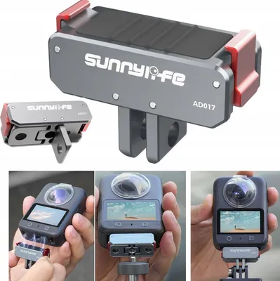 Obrázok produktu pre Magnetický adaptér Rýchloupínacia rukoväť na 1/4 držiak GoPro pre DJI Action 5 Pro / 4 / 3 / AD017-T