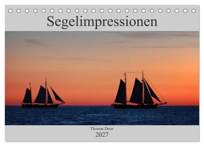 Produktbild von Segelimpressionen (Tischkalender 2027 DIN A5 quer), CALVENDO Monatskalender