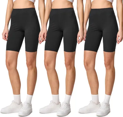 Image de Leggings courts pour femmes de la marque Merry Style, en coton (noir/noir/noir, taille M), modèle MS10-200