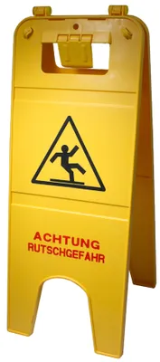 Produktbild von Nölle Warnschild "ACHTUNG RUTSCHGEFAHR" gelb