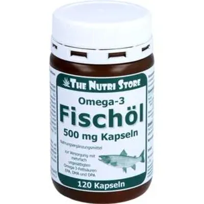 Produktbild von OMEGA-3 FISCHÖL Kapseln 500 mg, 120 St.